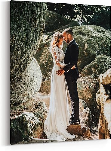 Personalized Custom Canvas Prints: Photo On Canvas (Framed 11X14) Transform Your Photos into Stunning Framed Wall Art Digitally Printed Photo To Canvas Ideal for Home Decor Gifts Keepsakes