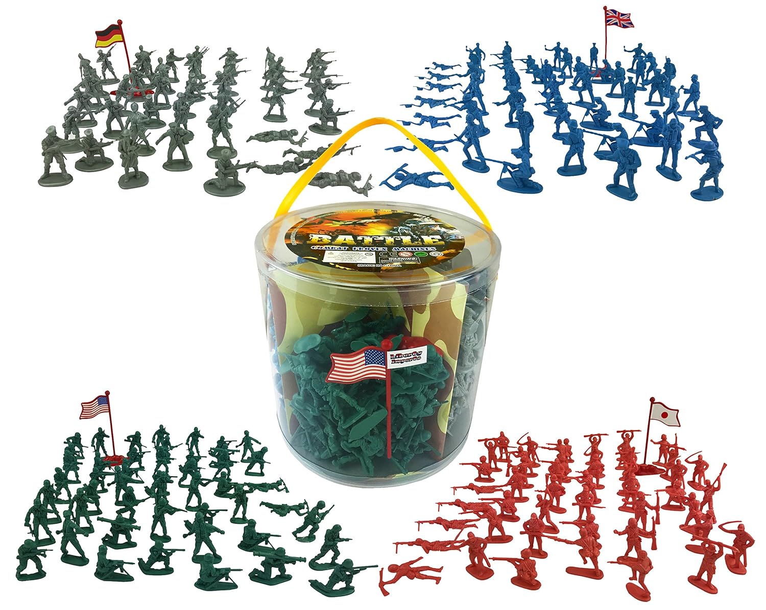 Action figures 200 Pieces Army Men Toy Soldiers World War 2 Kid Toy