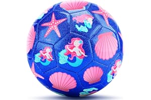 CHAMPHOX Soccer Balls Size 3 for Girls Soccer Ball for Kids Aged 4-6 6-8 Beginners Outdoors Sports Ball Recreation Playing Ball Birthday Christmas Back to School Gifts