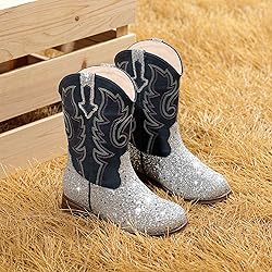 Motasha Boys Cowboy Boots Glitter Toddler Girls