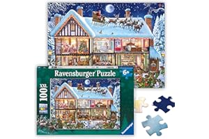 Ravensburger - Christmas at Home - 100 Piece Jigsaw Puzzle - Traditional Chalet Decorated for The Holidays - Large Puzzle Pieces for Kids - Premium Quality - Ages 6+
