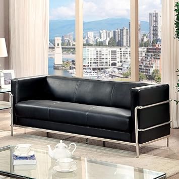 Amazon Com Furniture Of America Sonica Contemporary Tuxedo Style