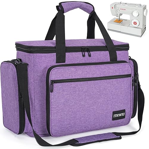 ITHWIU Sewing Machine Carrying Case with Multiple Storage Pockets - Main Image