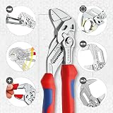 KNIPEX Pliers Wrench 180mm Chrome Multi-Component Handles 86 05 180 view 2