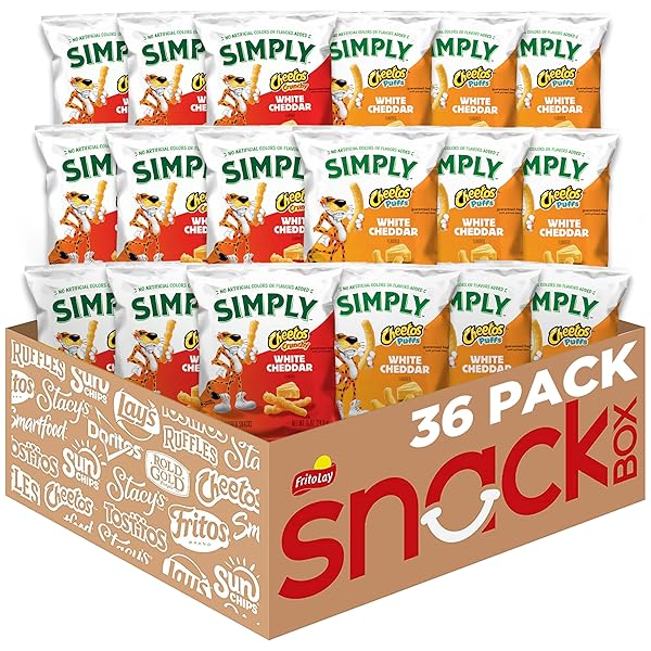 SIMPLY, CHEETOS WHITE CHEDDAR PUFFS & CRUNCHY VARIETY...
