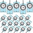 Geiserailie 20 Pcs Acrylic Orienteering Compass, Navigation Backpacking Compass Hiking Compass Map Reading Compass for Navigation Orienteering and Survival Outdoor Camping, Blue