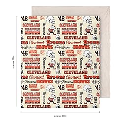 FOCO Cleveland Browns NFL Retro Sherpa Fleece Blanket