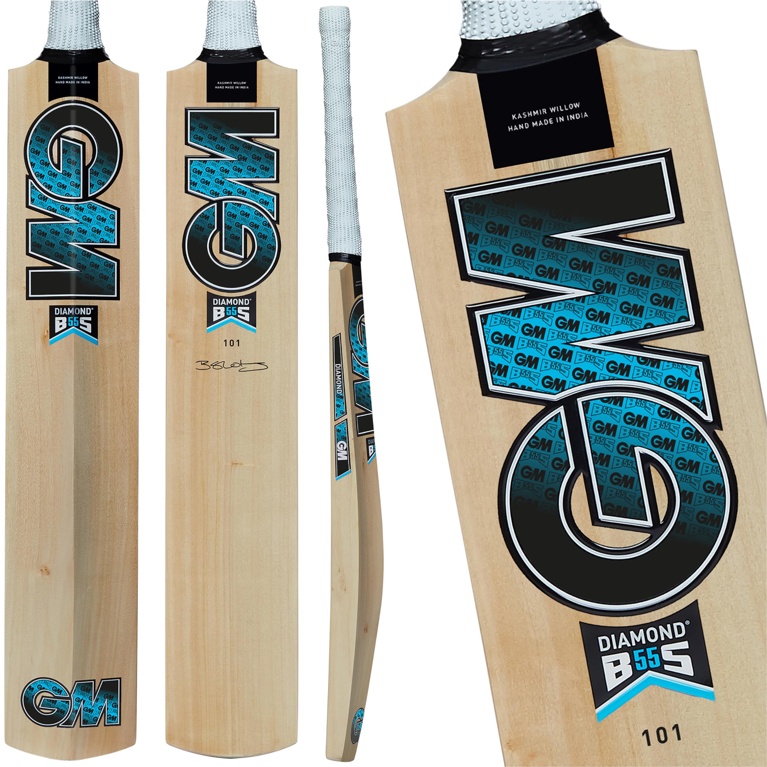 GM | Cricket Bat | Diamond 101 BS55 | Ben Stokes | Opener Childrens Starter Mini Size Suitable for Players Aged 4-8 | Gunn & Moore