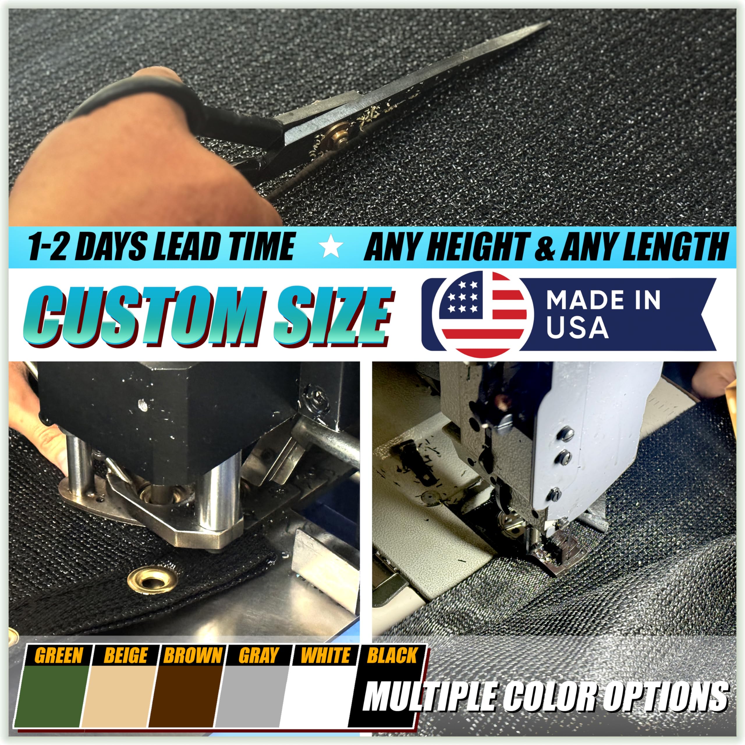 ColourTree Customized Size Fence Screen Privacy