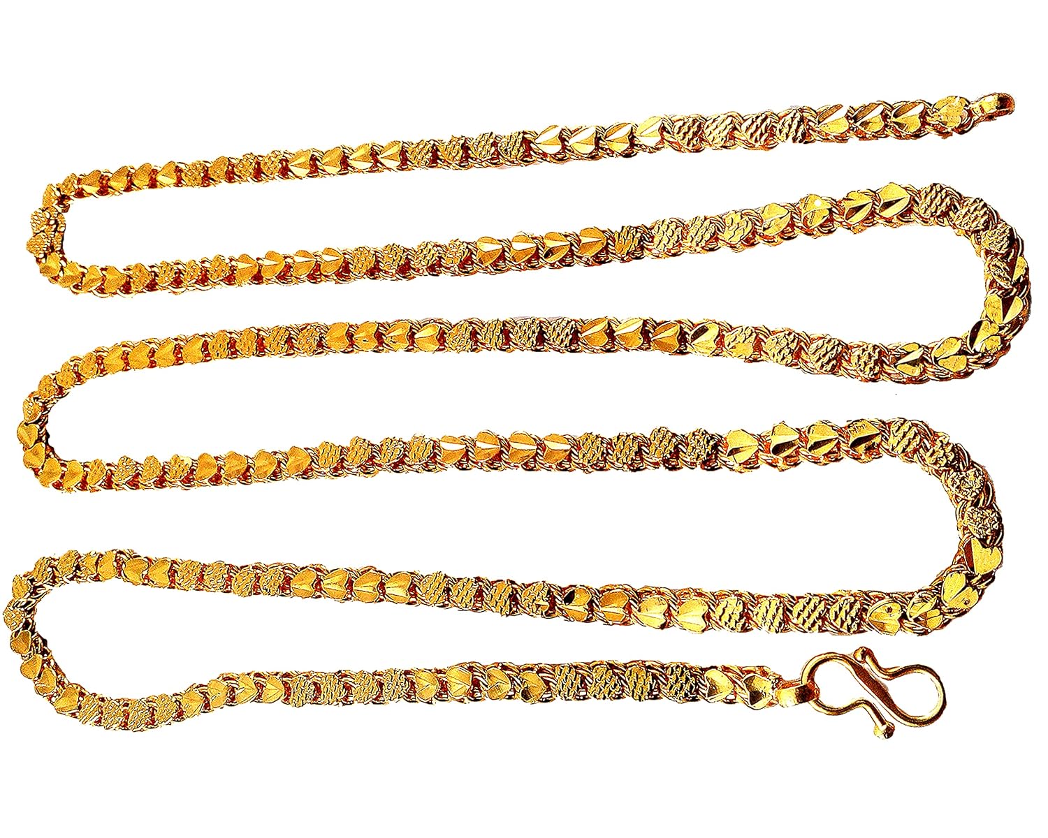 Buy One Gram Gold Plated Chain (Length 28 inch) (MG254) at Amazon.in