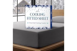 SLEEPHORIA Cooling Fitted Sheet Queen Size - 1 PC BreezeWeave Cooling Sheets for Hot Sleepers & Cool Rest w/ 16 in Deep Pocke