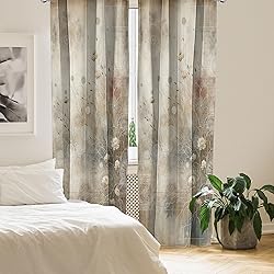 Ambesonne Bohemian Window Curtains Pack of 2, Boho