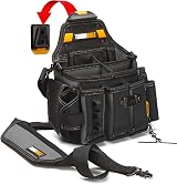 ToughBuilt Master Electrician Pouch with Shoulder Strap - Black - 25 Pockets view 1