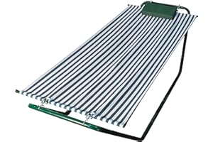 ALGOMA NET COMPANY Algoma Net 4 Pt. Hammock Lounge & Stand Combination, Green/White