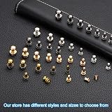 PATIKIL 5mm Leather Rivets 100 Sets Metal Screw Studs for Crafts & Clothing view 4