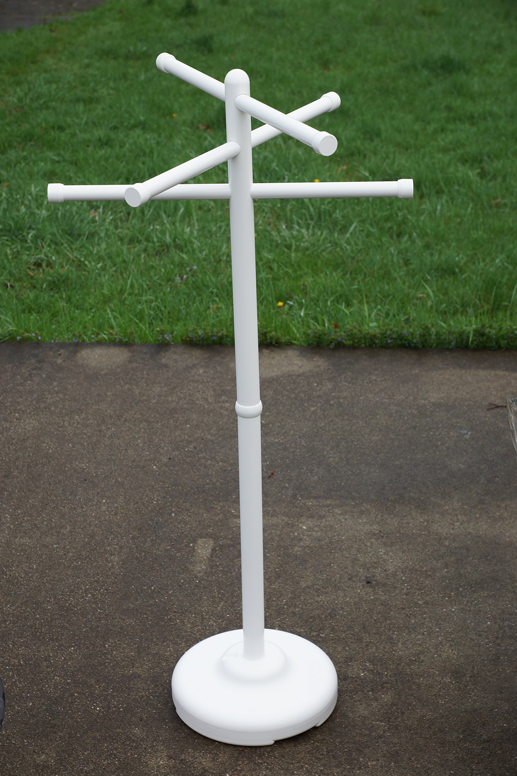Outdoor Lamp Company Portable 3 Bar Towel Tree White. Made in the USA