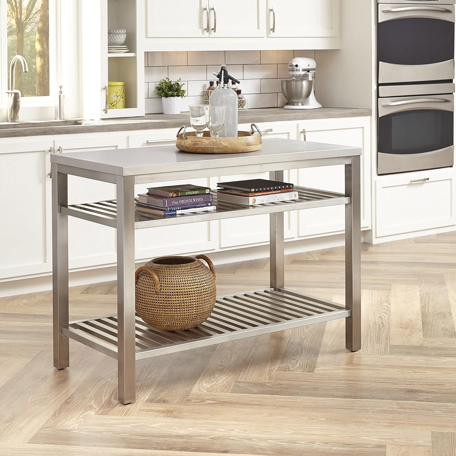 Best Kitchen Island With Stainless Steel Top And Seating