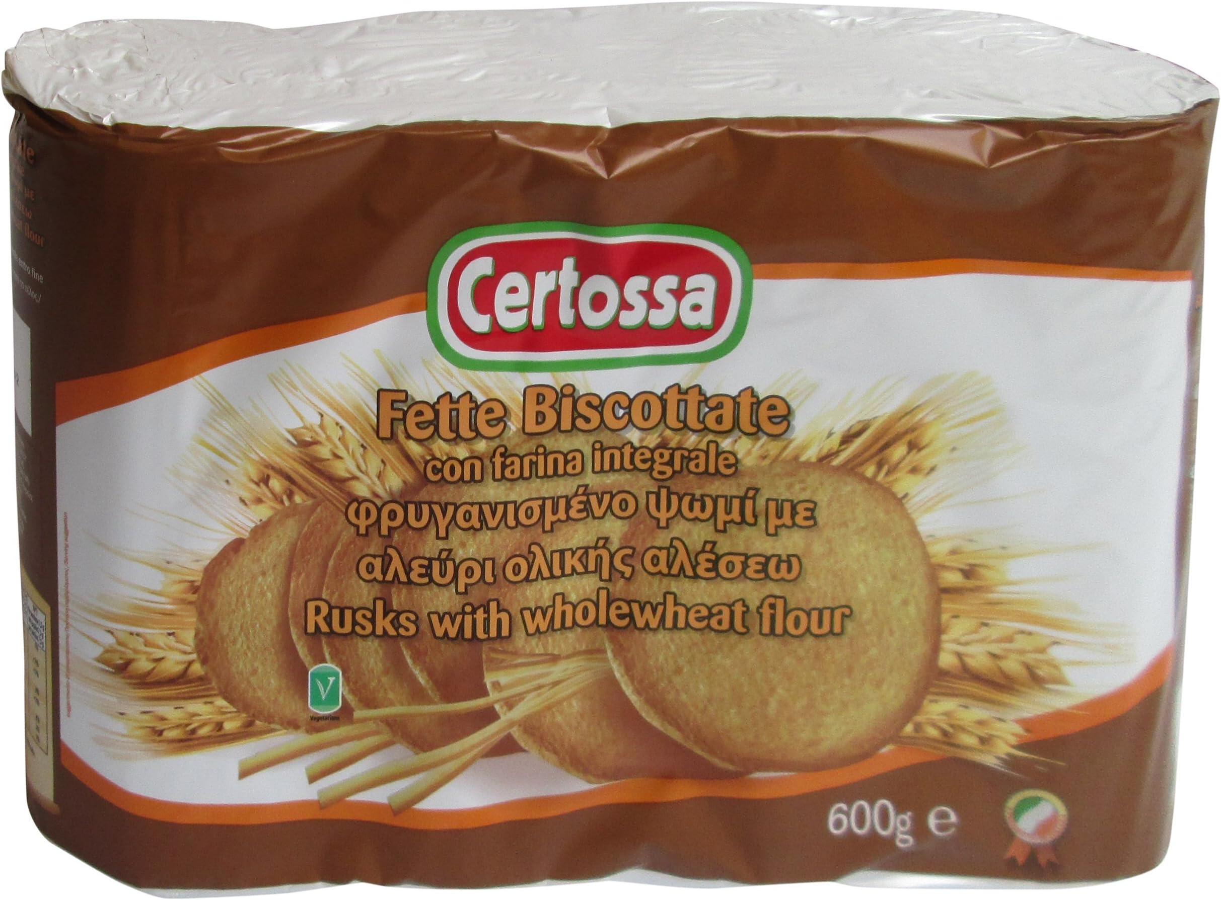 Certossa: Rusks with Wholewheat Flour * 21.16 Ounce Packages * [ Italian Import ]