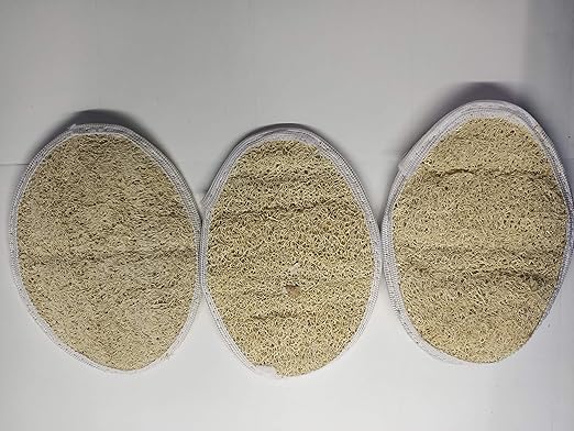 Nice Blossom Natural Loofah !00% Pure (Set of 3 Piece)