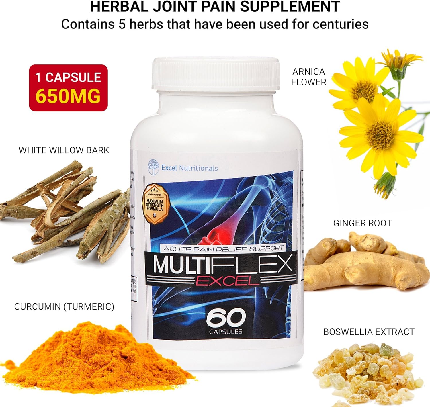 Multiflex Joint Supplement Supports Joint Pain Relief & Health with