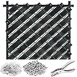 Lanties 302 Pcs 262. 45 ft Chain Link Fence Slats