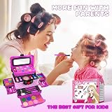 FHNSEL 54 Pcs Kids Makeup Kit Safe Non-Toxic Princess Satchel view 6