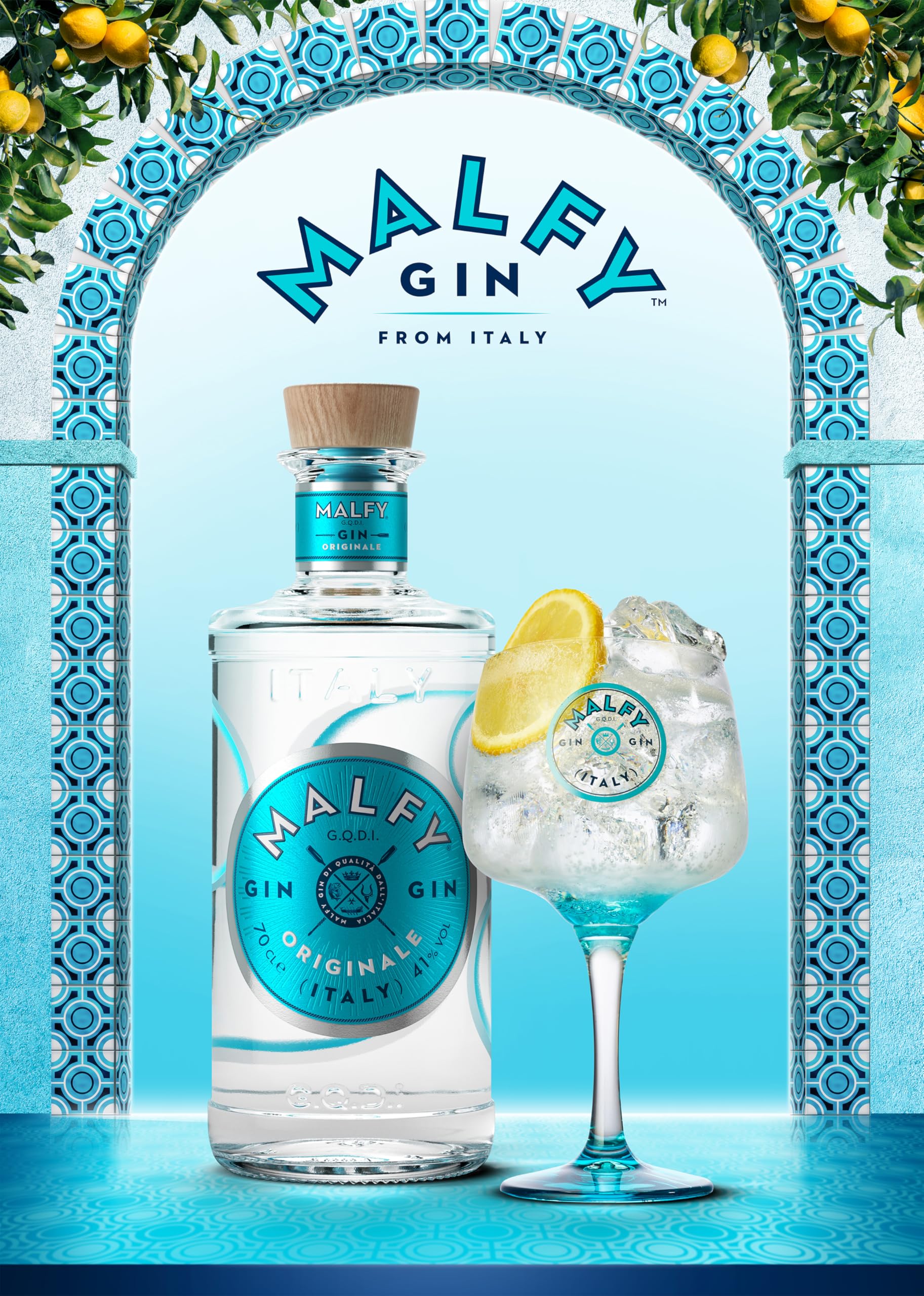Malfy Gin Originale – Klassischer Super Premium Dry Gin aus Italien – 41% Vol – 1 x 0,7L 2