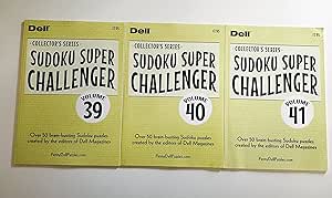 amazoncom issues 39 40 and 41 of sudoku super challenger 16 grid