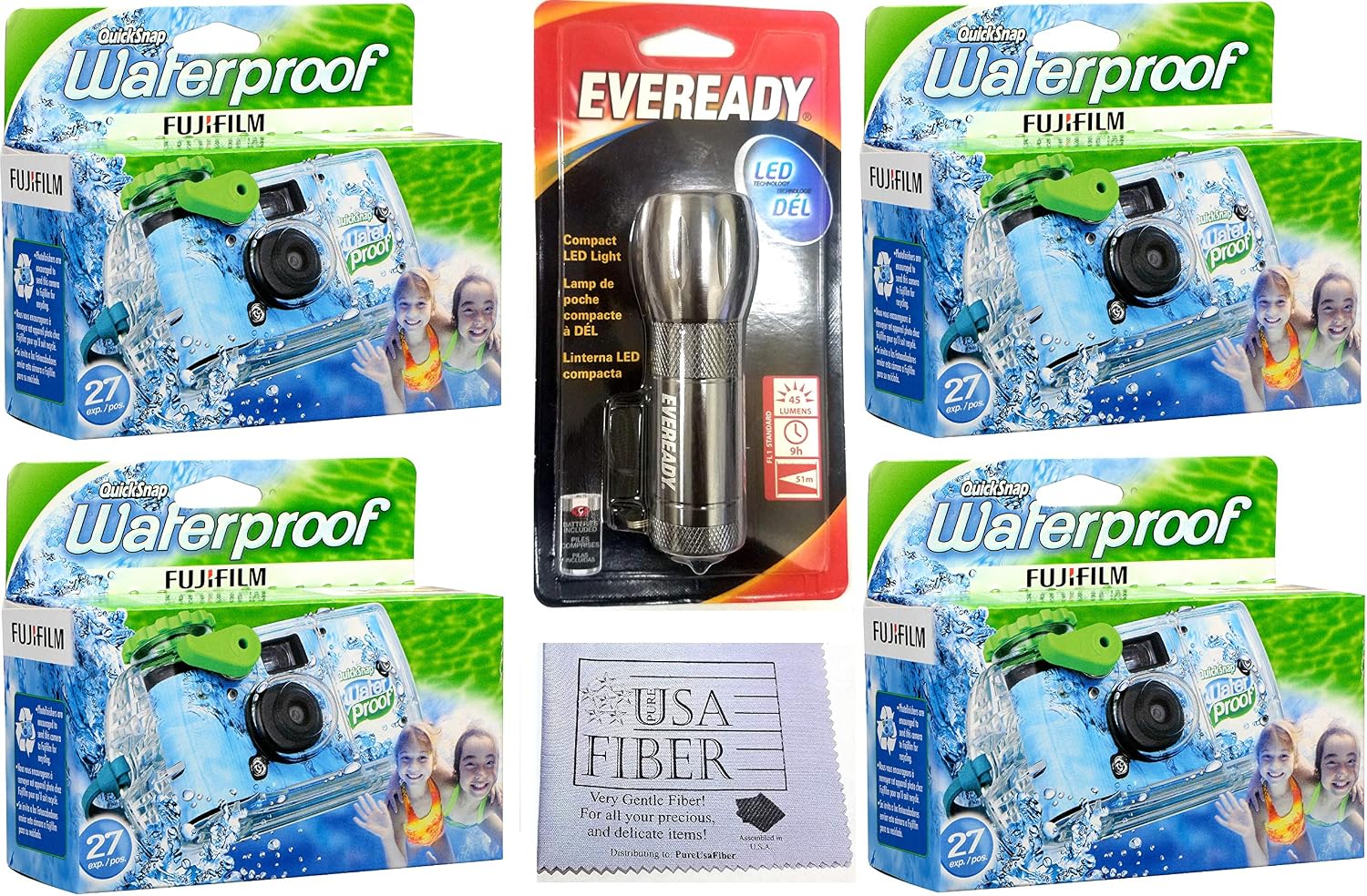 Fujifilm Quick Snap Waterproof 35mm Single Use Camera, 4