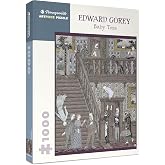 Edward Gorey: Baby Toss 1000-Piece Jigsaw Puzzle | Matte finish, snug fit, 20x25" jigsaw puzzle, vintage macabre art, illustration, dark academia gift, E. Gorey's Baby Toss
