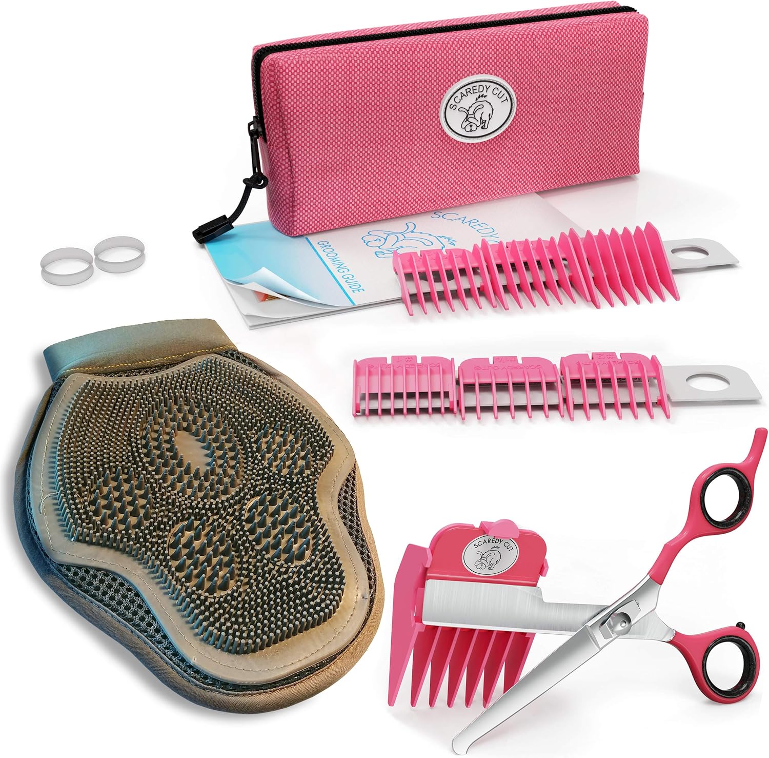 Scaredy Cut Silent Pet Grooming Kit for Cats & Dogs Quiet Alternative to Electric