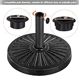 Yaheetech 14kg Cast Iron Effect Parasol Base 38/48mm Ø Heavy Duty Black view 6