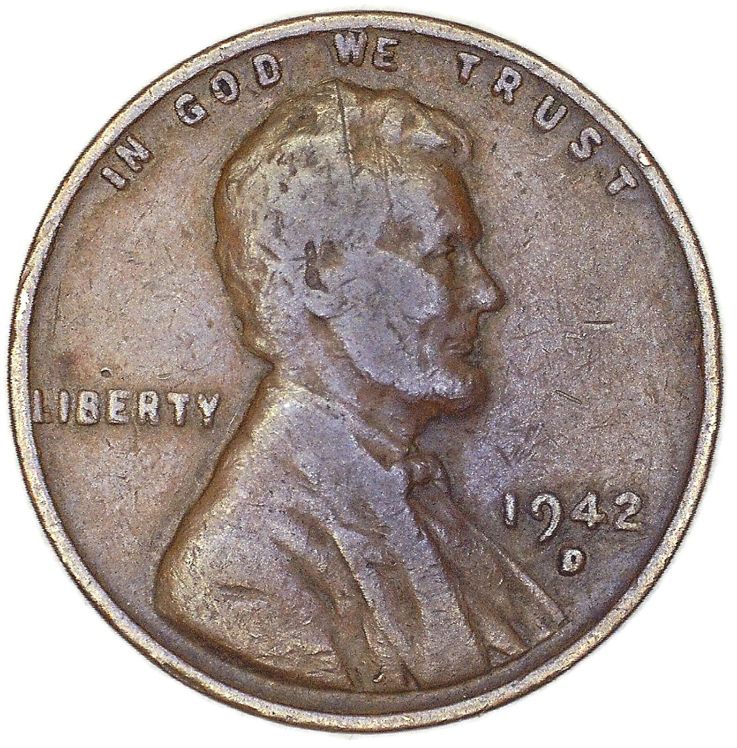 pix Rare 1942 Wheat Penny Value 1942 d lincoln wheat penny good