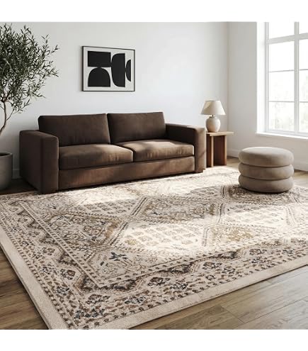 Amazon.com: Rugs USA Lennox Persian Medallion Tassel Area Rug, 5x8