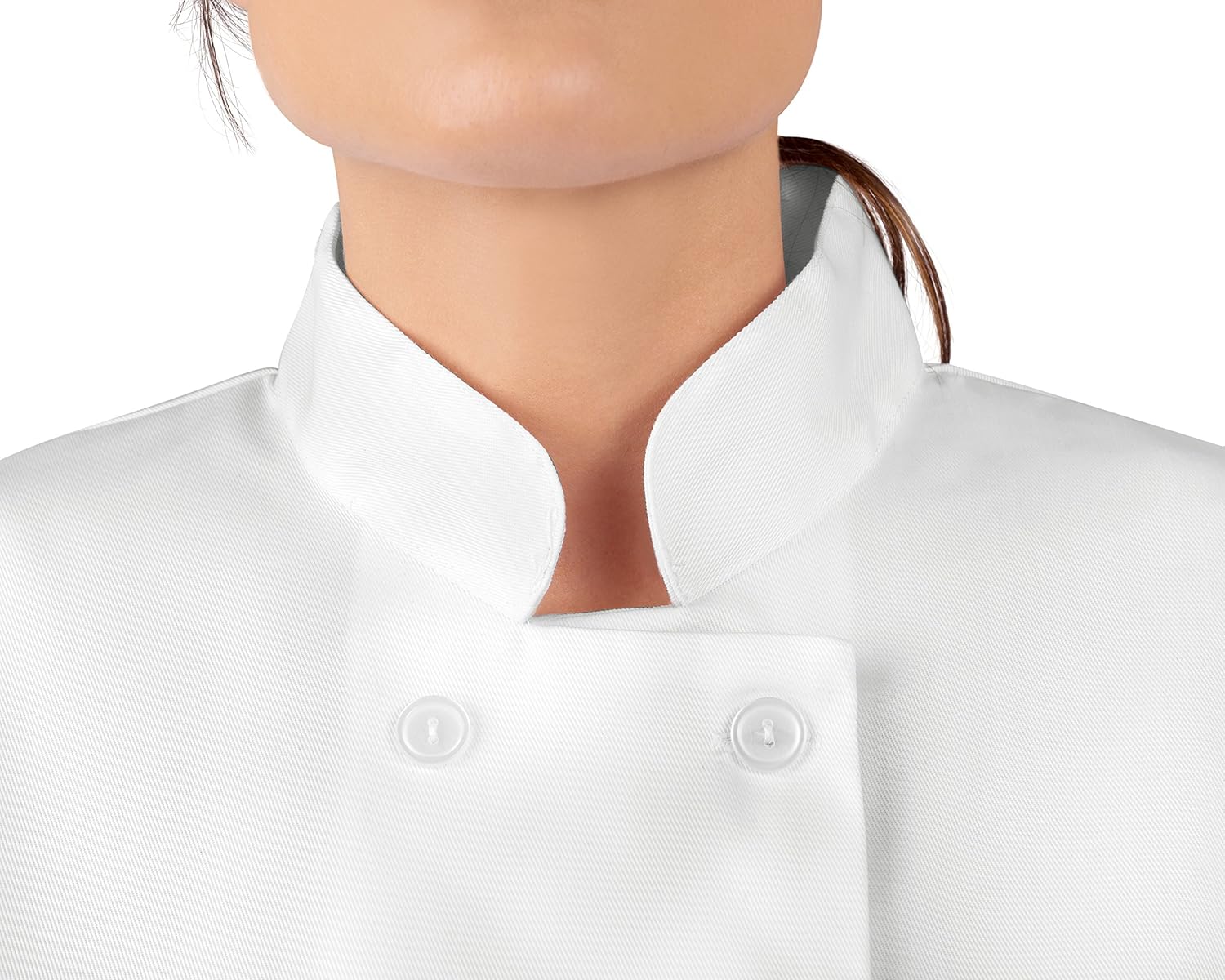 KNG Women's White Classic ¾ Sleeve Chef Coat: Clothing