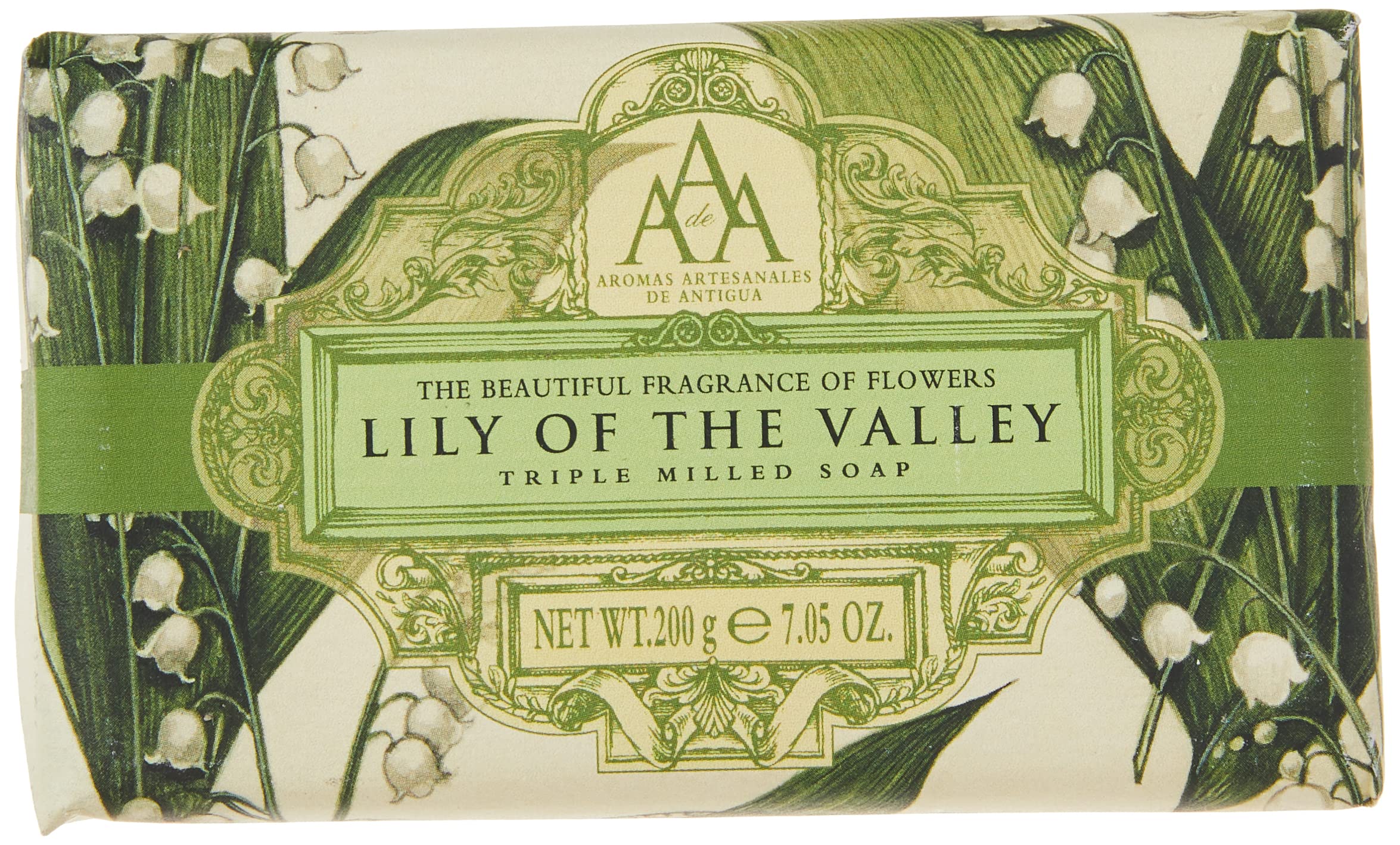 Aromas Artisanales De Antigua Floral Lily of the Valley Soap 200g