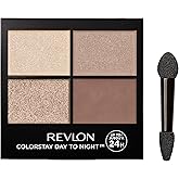 Revlon ColorStay Day to Night Eyeshadow Quad, Longwear Shadow Palette with Transitional Shades and Buttery Soft Feel, Crease 