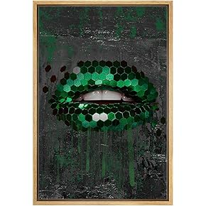 SIGNWIN Framed Canvas Print Wall Art Green and...