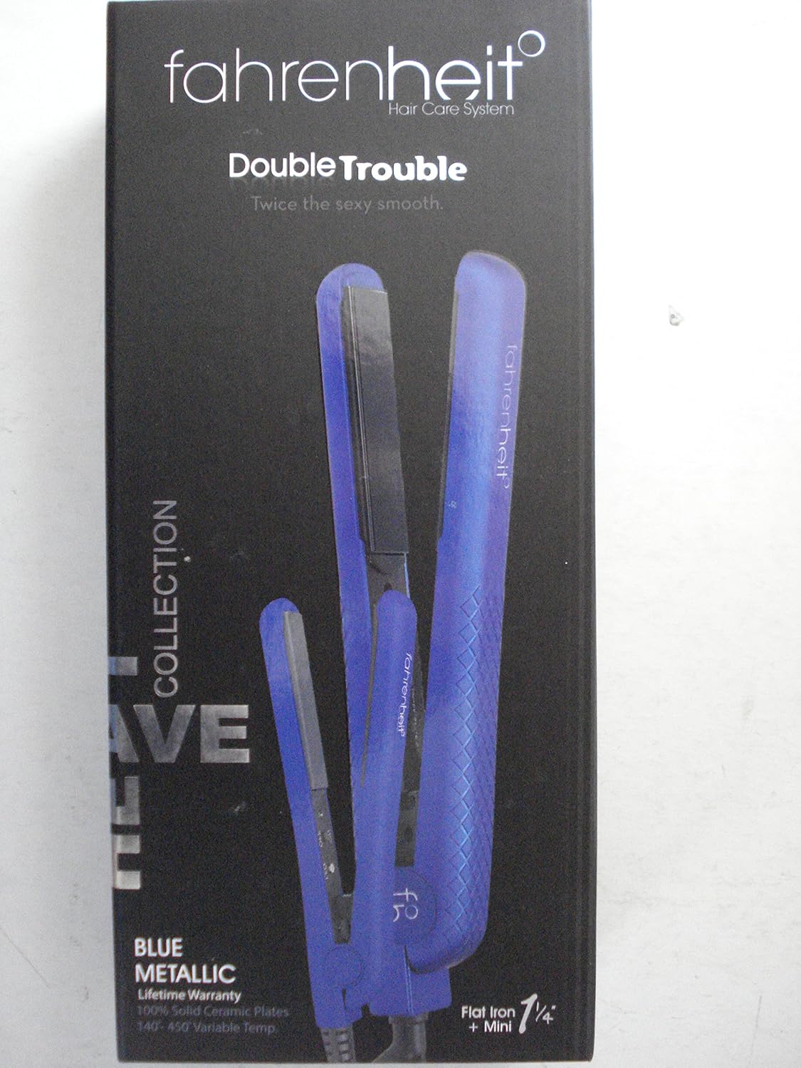 Amazon Com Fahrenheit Double Trouble Blue Metallic 1 1 4 Flat