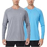 Roadbox UPF 50+ Sun Shirts for Men, UV Protection Long Sleeve Swim Shirt, Quick Dry Rash Guard for Fishing Hiking Running