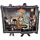 Pure Country Weavers Dogs Playing Poker Blanket - A Friend in Need -Cassius Marcellus Coolidge - Cute Funny Gift Tapestry Throw Woven from Cotton - Made in The USA (72x54)