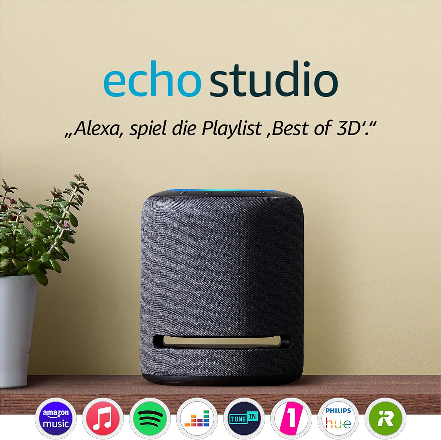 Echo Studio Smarter High Fidelity-lautsprecher Mit 3d-audio Und Alexa
