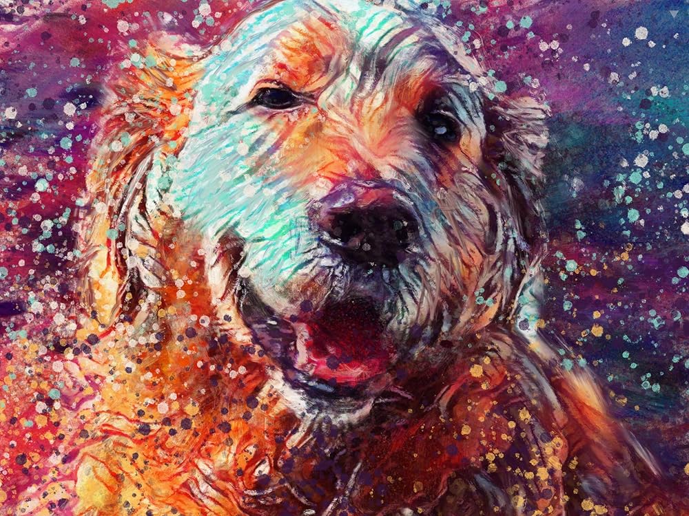 Amazon.com: Golden Retriever Dog Wall Art Decor, Goldie Dog Memorial