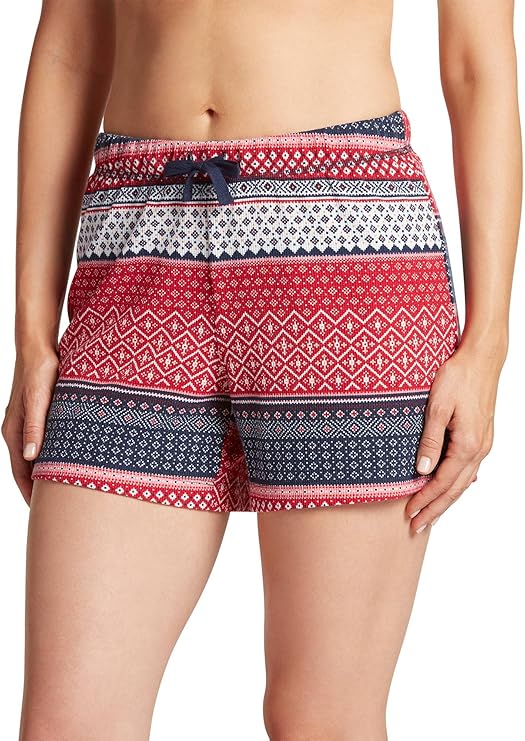 Jockey Women's Sleepwear Ribbed Sleep Shorts, Fair Isle, M at Amazon