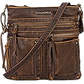 Montana West Crossbody Bag for Women Multi Pocket Shoulder Medium Travel Purses Ultra Soft Washed Leather