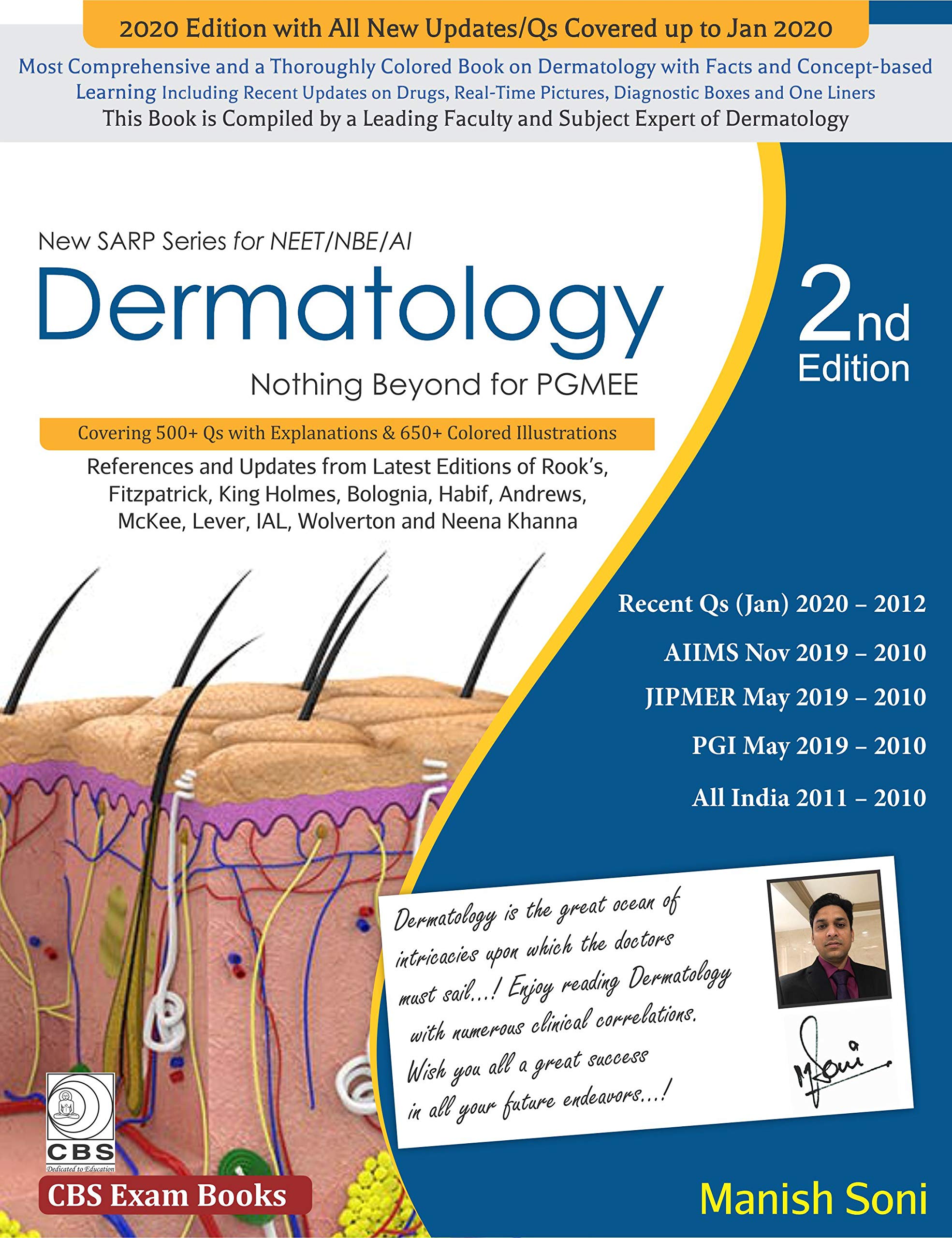 Dermatology Nothing Beyond PGMEE (New SARP Series for NEET/NBE/AI)