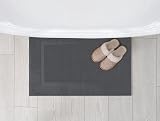 Utopia Towels Bath Mats 53 x 86 cm 100% Cotton Pack of 2 Grey view 5