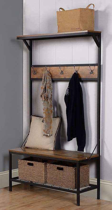 Mueble recibidor zapatero perchero | Percheros de pared, percheros de