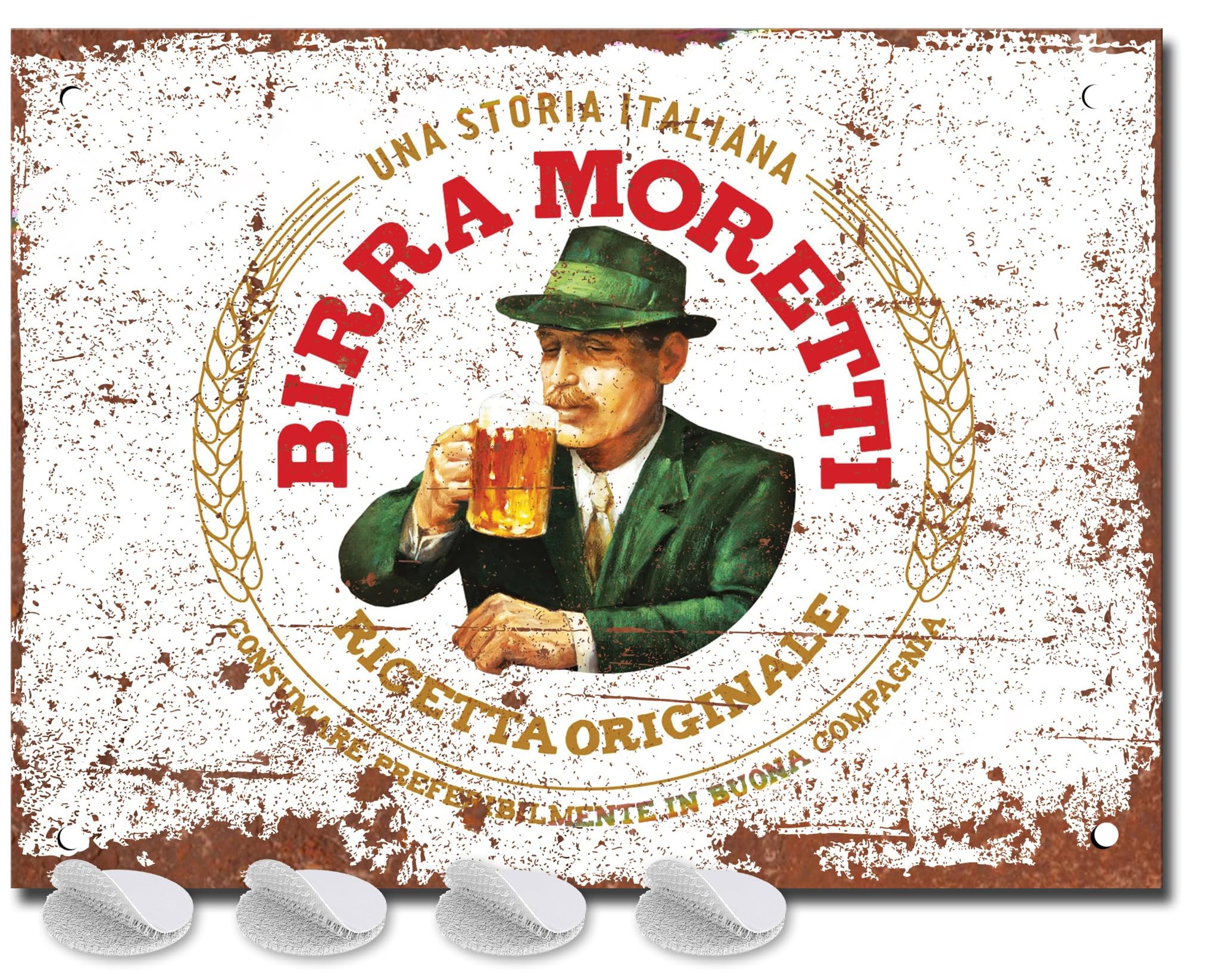 Metal Bar Signs - Fixings Included - Bar Accessories for Home Pub or Outdoor Garden Pub Wall Plaque for Man Cave Gift Ideas Beer Signs with Vintage Memorabilia sign