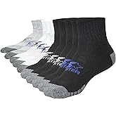 STARTER DRI-Fit Quarter Ankle Socks Men 10 Pack, Athletic Ankle Socks Men | Arch Support, Half-Cushioned Sole, Size 6-12